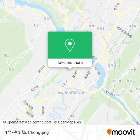 1号-停车场 map
