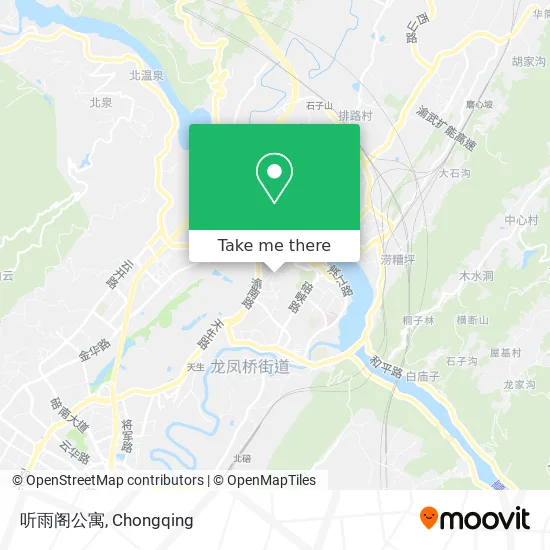 听雨阁公寓 map