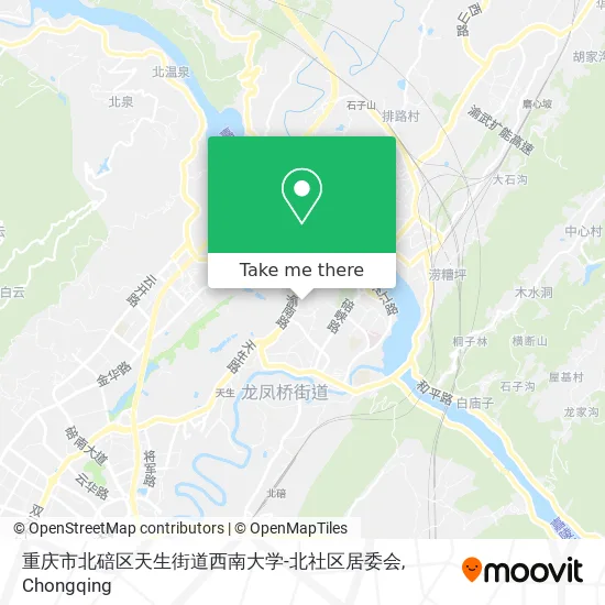 重庆市北碚区天生街道西南大学-北社区居委会 map