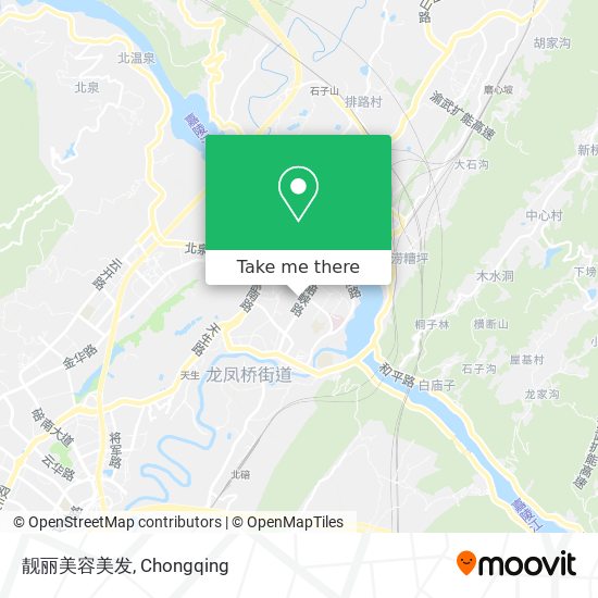 靓丽美容美发 map