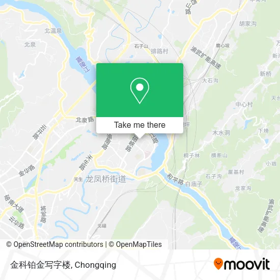 金科铂金写字楼 map