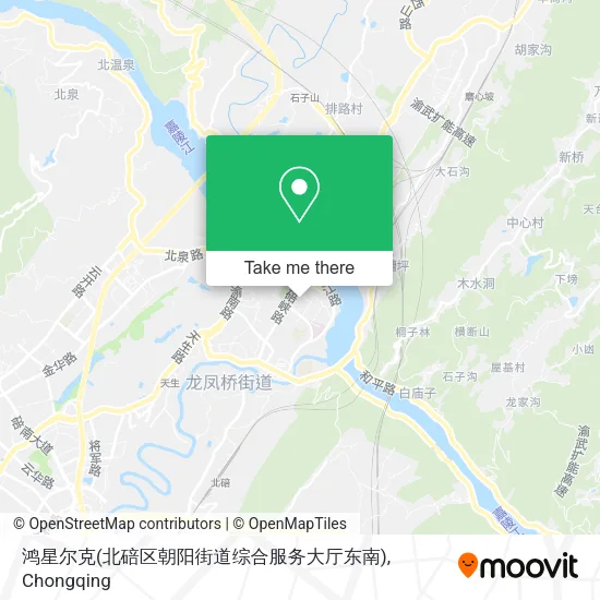 鸿星尔克(北碚区朝阳街道综合服务大厅东南) map