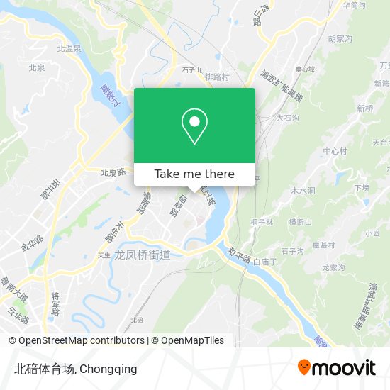 北碚体育场 map