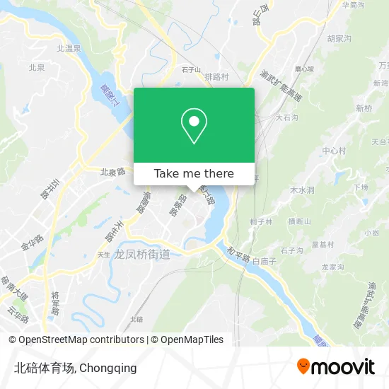北碚体育场 map