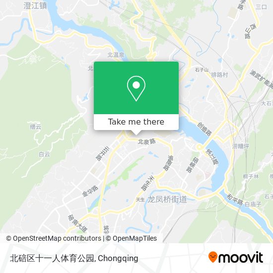 北碚区十一人体育公园 map