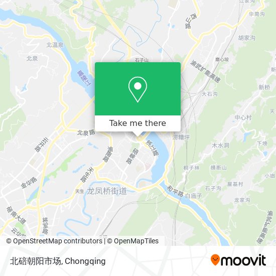 北碚朝阳市场 map