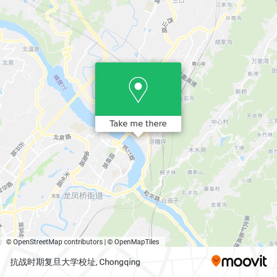 抗战时期复旦大学校址 map