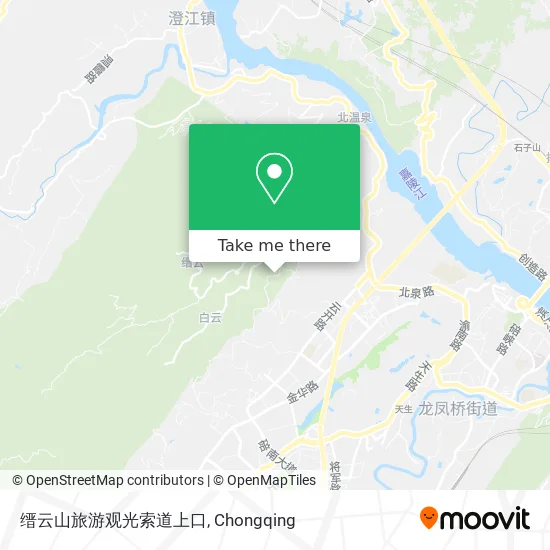 缙云山旅游观光索道上口 map