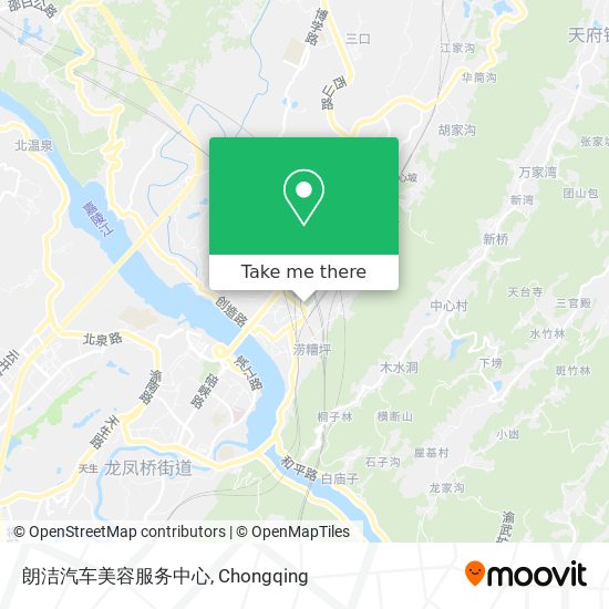 朗洁汽车美容服务中心 map