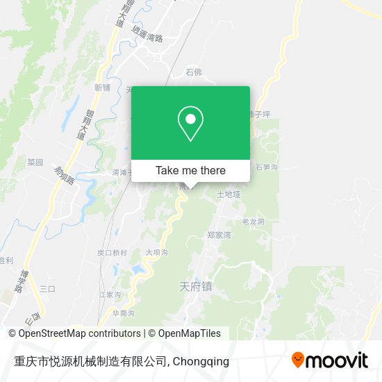 重庆市悦源机械制造有限公司 map
