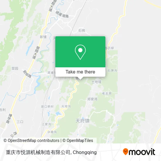 重庆市悦源机械制造有限公司 map