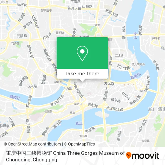 重庆中国三峡博物馆 China Three Gorges Museum of Chongqing map