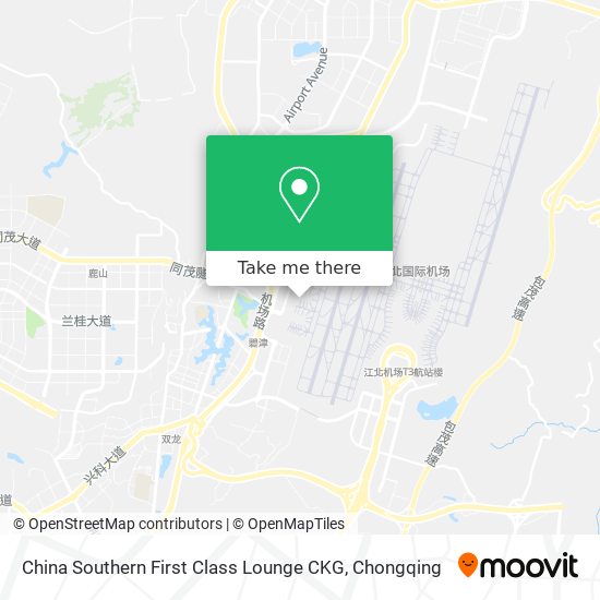 China Southern First Class Lounge CKG map
