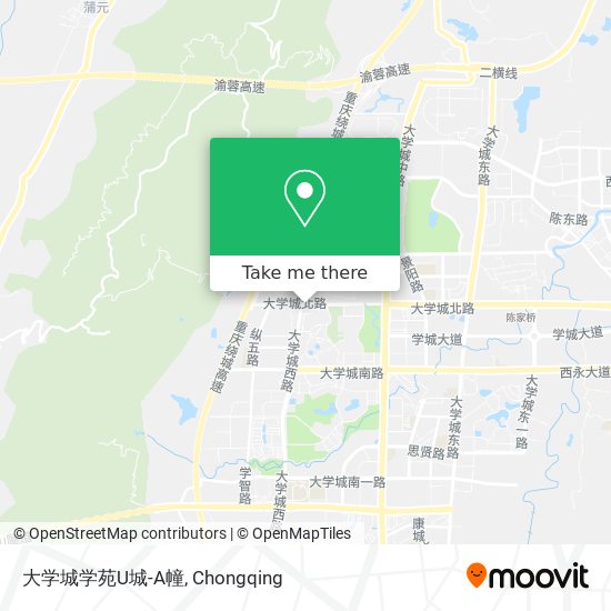 大学城学苑U城-A幢 map