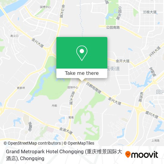Grand Metropark Hotel Chongqing (重庆维景国际大酒店) map