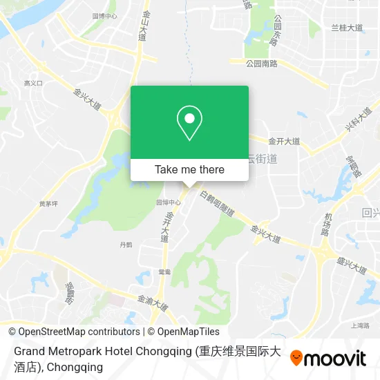 Grand Metropark Hotel Chongqing (重庆维景国际大酒店) map