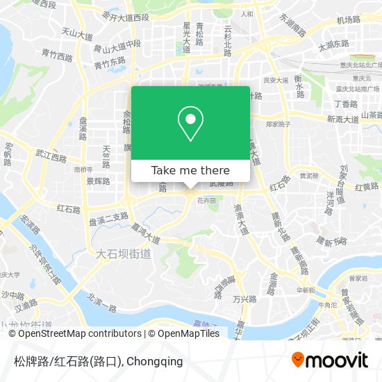 松牌路/红石路(路口) map