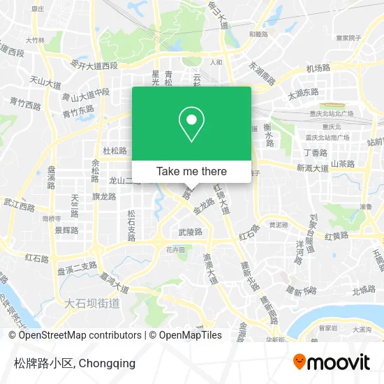 松牌路小区 map