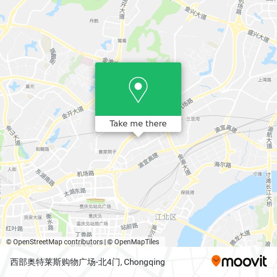 西部奥特莱斯购物广场-北4门 map