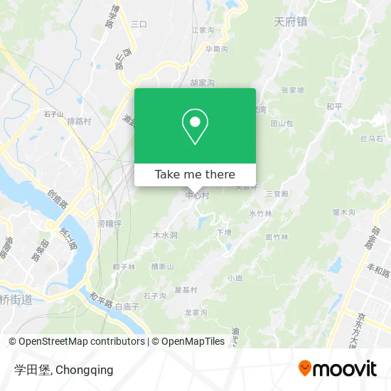学田堡 map