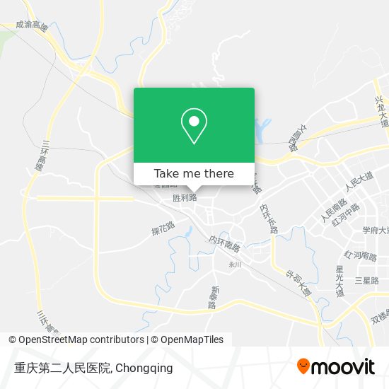 重庆第二人民医院 map