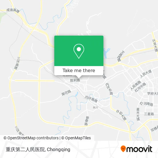 重庆第二人民医院 map