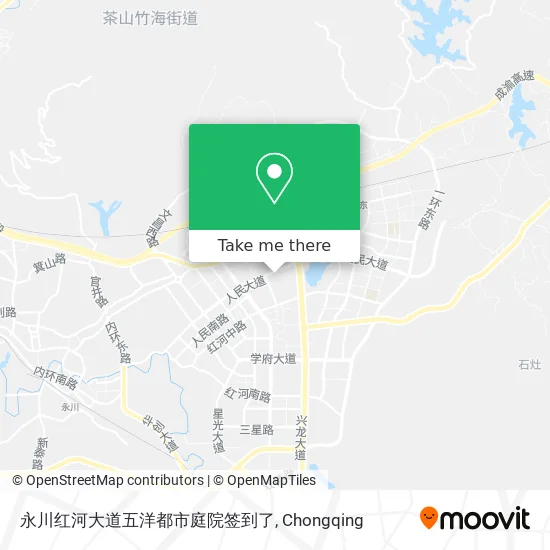 永川红河大道五洋都市庭院签到了 map