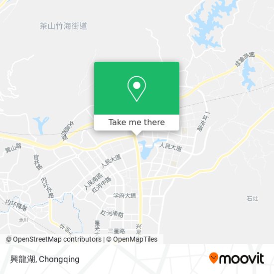 興龍湖 map