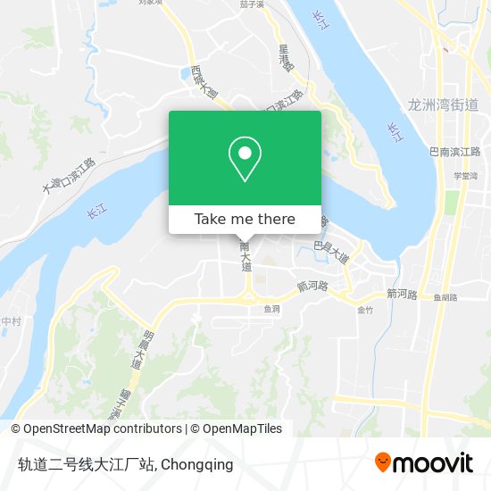 轨道二号线大江厂站 map