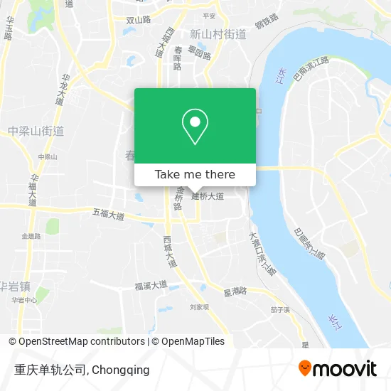 重庆单轨公司 map
