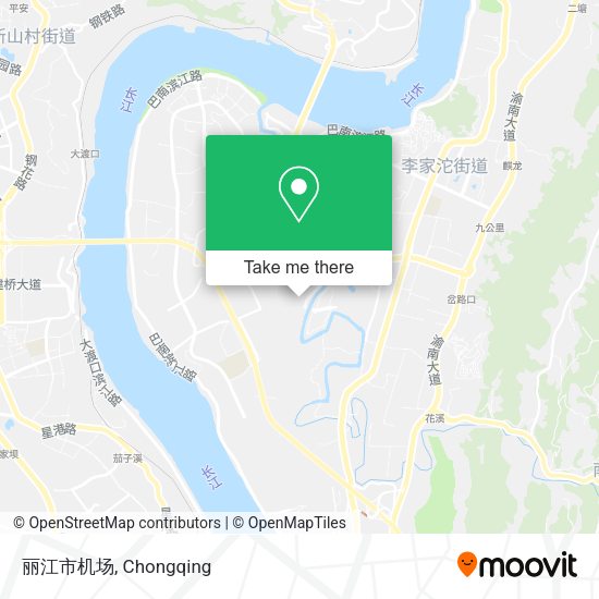 丽江市机场 map