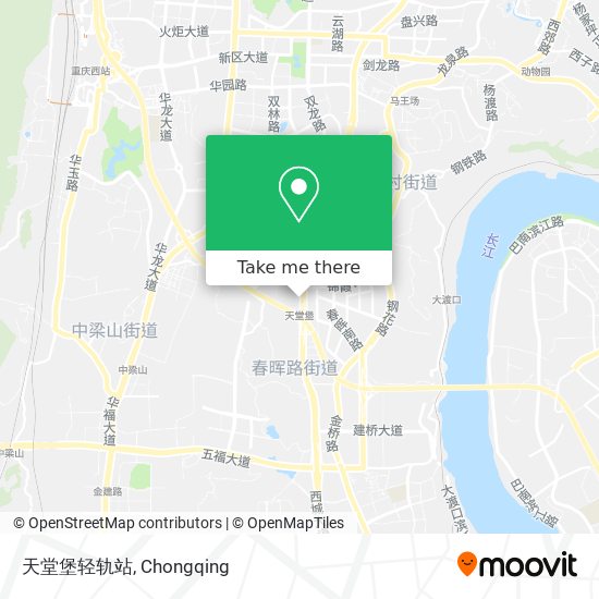 天堂堡轻轨站 map