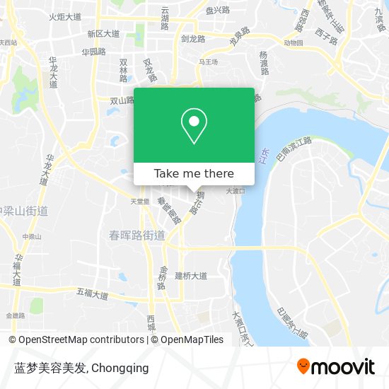 蓝梦美容美发 map