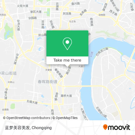 蓝梦美容美发 map