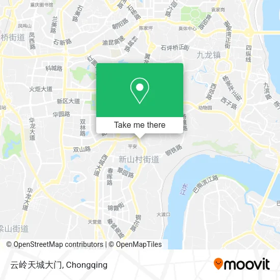云岭天城大门 map