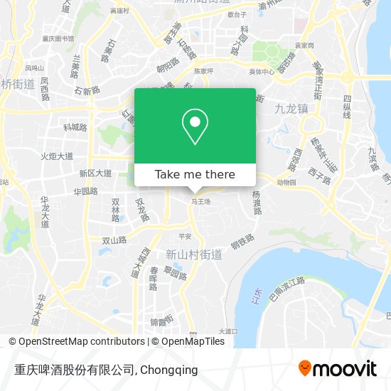重庆啤酒股份有限公司 map