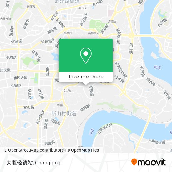 大堰轻轨站 map