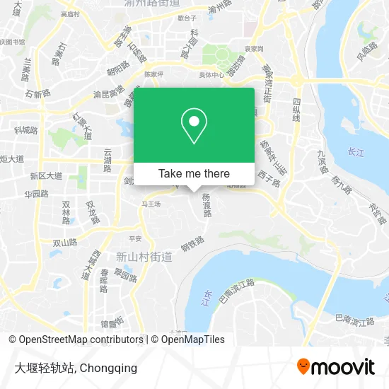 大堰轻轨站 map