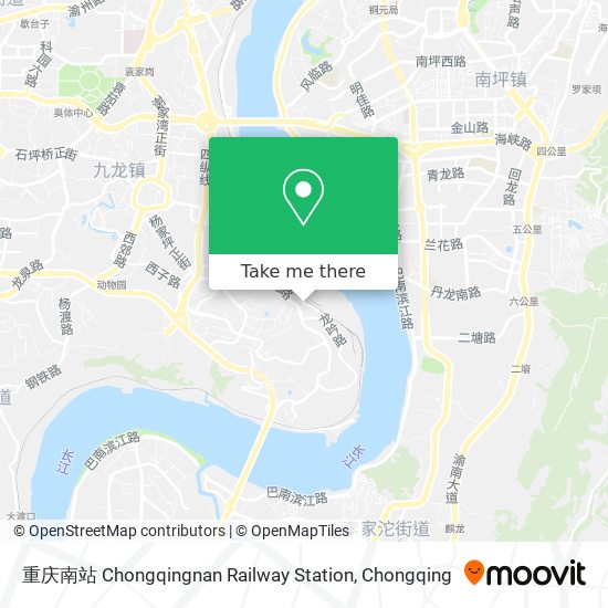 重庆南站 Chongqingnan Railway Station map