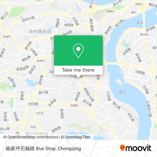 杨家坪石杨路 Bus Stop map