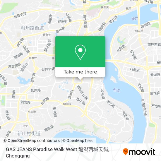 GAS JEANS Paradise Walk West 龍湖西城天街 map