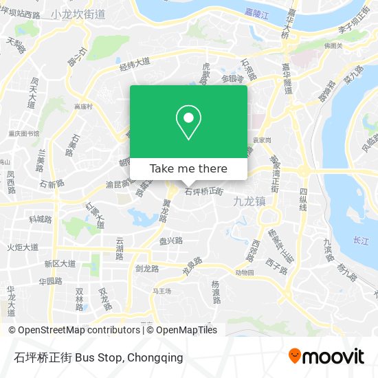 石坪桥正街 Bus Stop map