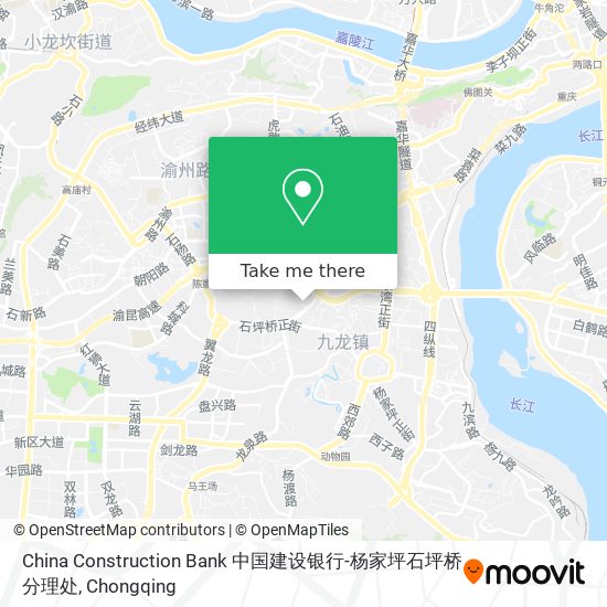 China Construction Bank 中国建设银行-杨家坪石坪桥分理处 map
