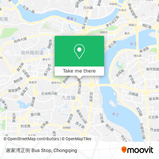 谢家湾正街 Bus Stop map