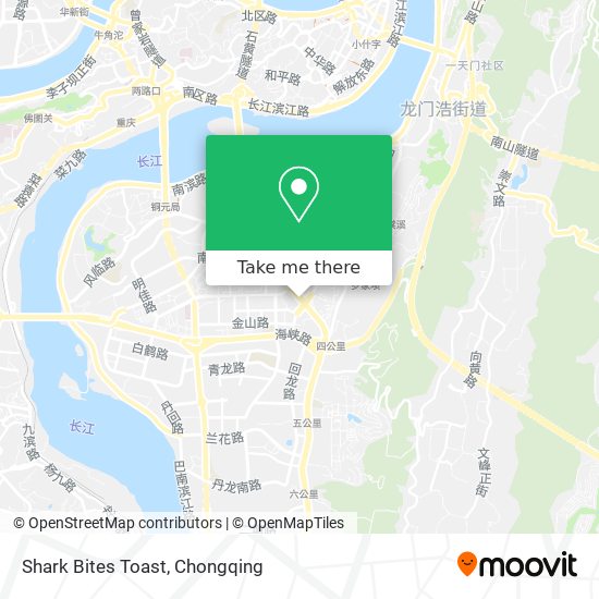 Shark Bites Toast map