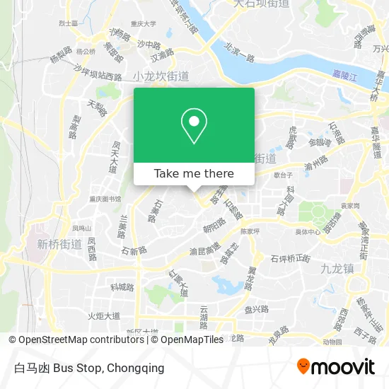 白马凼 Bus Stop map