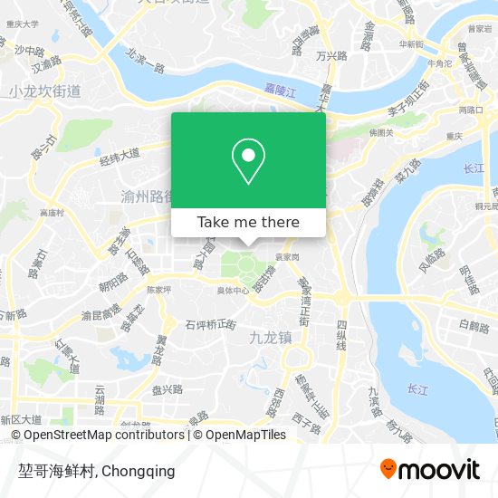 堃哥海鲜村 map