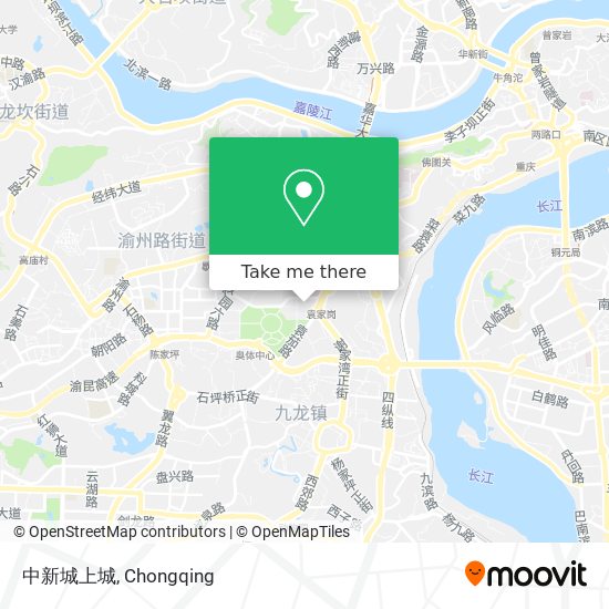 中新城上城 map