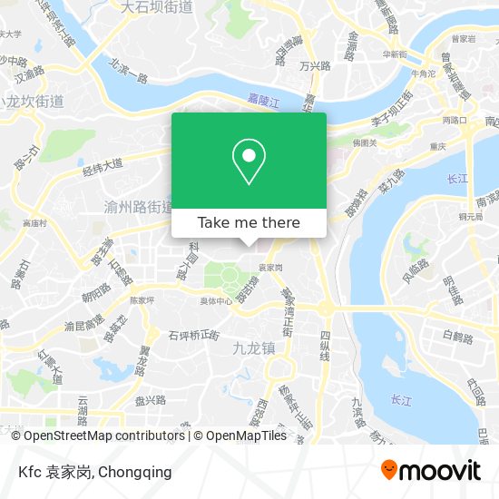 Kfc 袁家岗 map