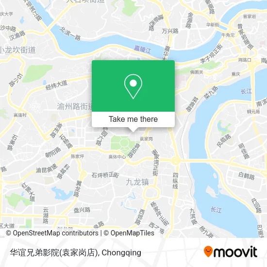 华谊兄弟影院(袁家岗店) map